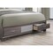 Global Furniture Usa Traditional Glam Melamine Seville Grey Queen Bed 3047 - alternate 2